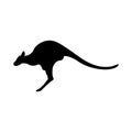 Kangaroo pouch mammal Australia silhouette art Illustration