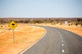 Kangaroo Sign in Northern Territory Australia Royalty Free Stock Photo