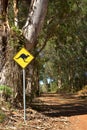 Kangaroo Sign Royalty Free Stock Photo