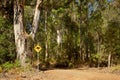 Kangaroo Sign Royalty Free Stock Photo