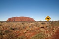 Kangaroo sign and Uluru