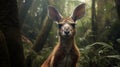 Expressive Kangaroo In Brazilian Zoo: A Captivating Wildlife Portrait