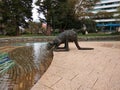 Kangaroo Statue in Stirling Gardens