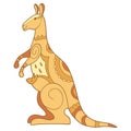 Kangaroo vector illustration