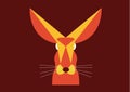 Kangaroo. Vector illustration decorative design Royalty Free Stock Photo