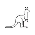 kangaroo. Vector illustration decorative design Royalty Free Stock Photo