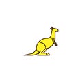 Kangaroo. Vector illustration decorative design Royalty Free Stock Photo