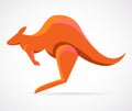 Kangaroo - vector illustration