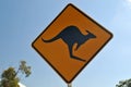 Kangaroo warning Sign