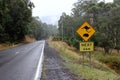 Kangaroo and Wombat Road Sign 1