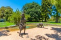 Kangaroos in the city sculpture in Perth, Australia Royalty Free Stock Photo