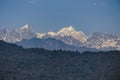 Kangchenjunga mountain that view in the morning in Sikkim, India.