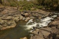 Kanger dhara waterfalls rapids through the wilderness Royalty Free Stock Photo