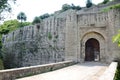 The kangra fort main gaite is beatiful wall