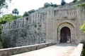 The kangra fort main gaite is beatiful wall Royalty Free Stock Photo