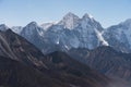 Kangtega mountain peak view from Dingboche view point, Everest region, Nepal