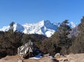 Kangtega, Thamserku mountain view, Nepal Himalaya
