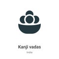 Kanji vadas vector icon on white background. Flat vector kanji vadas icon symbol sign from modern india collection for mobile Royalty Free Stock Photo