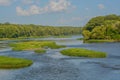 The Kankakee River flowing through Kankakee River State Park in Indiana Royalty Free Stock Photo