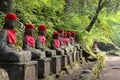 Kanmangafuchi stone Buddha statues in Nikko area, Japan Royalty Free Stock Photo