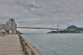 Kanmon Bridge And Kanmon Strait Royalty Free Stock Photo