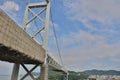 Kanmon Bridge And Kanmon Strait Royalty Free Stock Photo