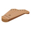 Kannel icon isometric vector. Music instrument Royalty Free Stock Photo