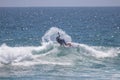 Kanoa Igarashi competing at the US Open of Surfing 2018