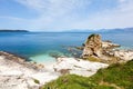 Kanoni beach in Corfu island