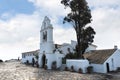 Kanoni, the church of Panagia Vlacherna and the Mouse Island on the Greek Island of Corfu Royalty Free Stock Photo