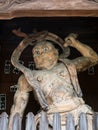 Buddhist guardian deity statue inside the entrance gate of Kannonji and