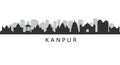 Kanpur Skyline India City Vector Royalty Free Stock Photo
