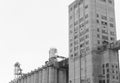 Kansas City Grain Elevator in Monochrome Royalty Free Stock Photo