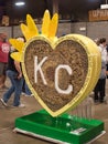 Kansas City KC Heart - Rock Sunflower Theme