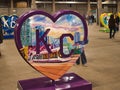 Kansas City KC Heart - KC Streetcar Theme Royalty Free Stock Photo