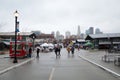 Kansas City River Market on Dark Winter Day