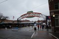 Kansas City River Market on Dark Winter Day Royalty Free Stock Photo