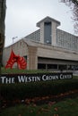 Westin Crown Center Hotel Resort in KCMO Royalty Free Stock Photo