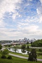 Kansas city Missouri skyline,Union Station,buildings, Royalty Free Stock Photo