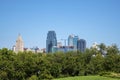 Kansas city Missouri USA downtown skyline Royalty Free Stock Photo