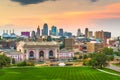 Kansas City, Missouri, USA downtown skyline Royalty Free Stock Photo