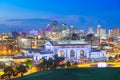 Kansas City, Missouri, USA Downtown Skyline with Union Station Royalty Free Stock Photo