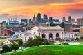 Kansas City, Missouri, USA Downtown Skyline Royalty Free Stock Photo