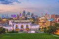 Kansas City, Missouri, USA Skyline Royalty Free Stock Photo