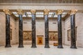 Kansas City, Missouri, USA- July 6, 2023: Marble columns in the Nelson-Atkins Museum of Art in Kansas, City Royalty Free Stock Photo