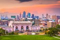 Kansas City, Missouri, USA Skyline Royalty Free Stock Photo