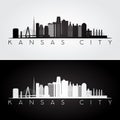 Kansas City skyline silhouette.