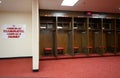 Interior of Chiefs NFM stadium locker room, Kansas, USA Royalty Free Stock Photo