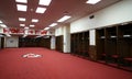 Interior view of Kansas City Chiefs NFM locker room, USA