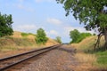 Kansas Country Railroad with Bluesky